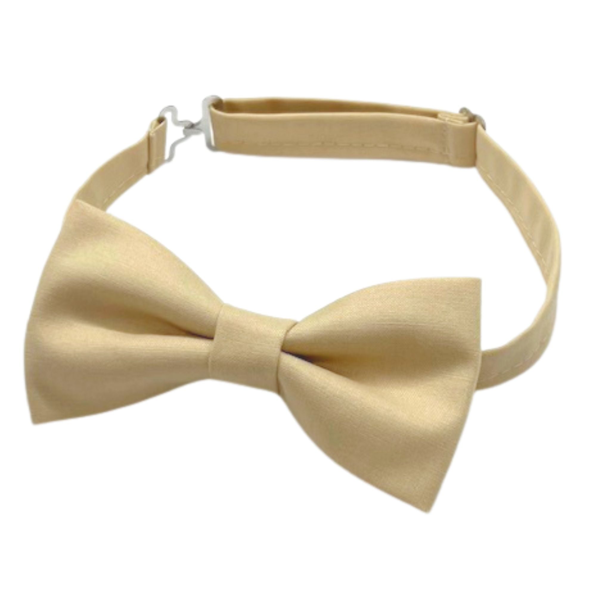 Champagne pre-tied bow tie 