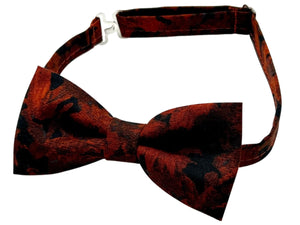 Rust and Black Bow tie 