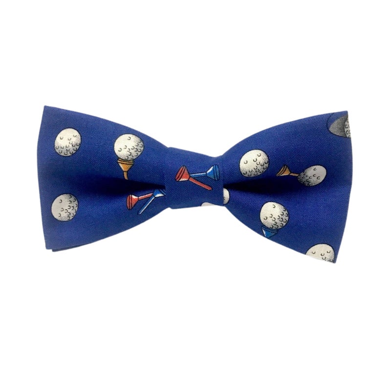 Blue Golf Bow tie 