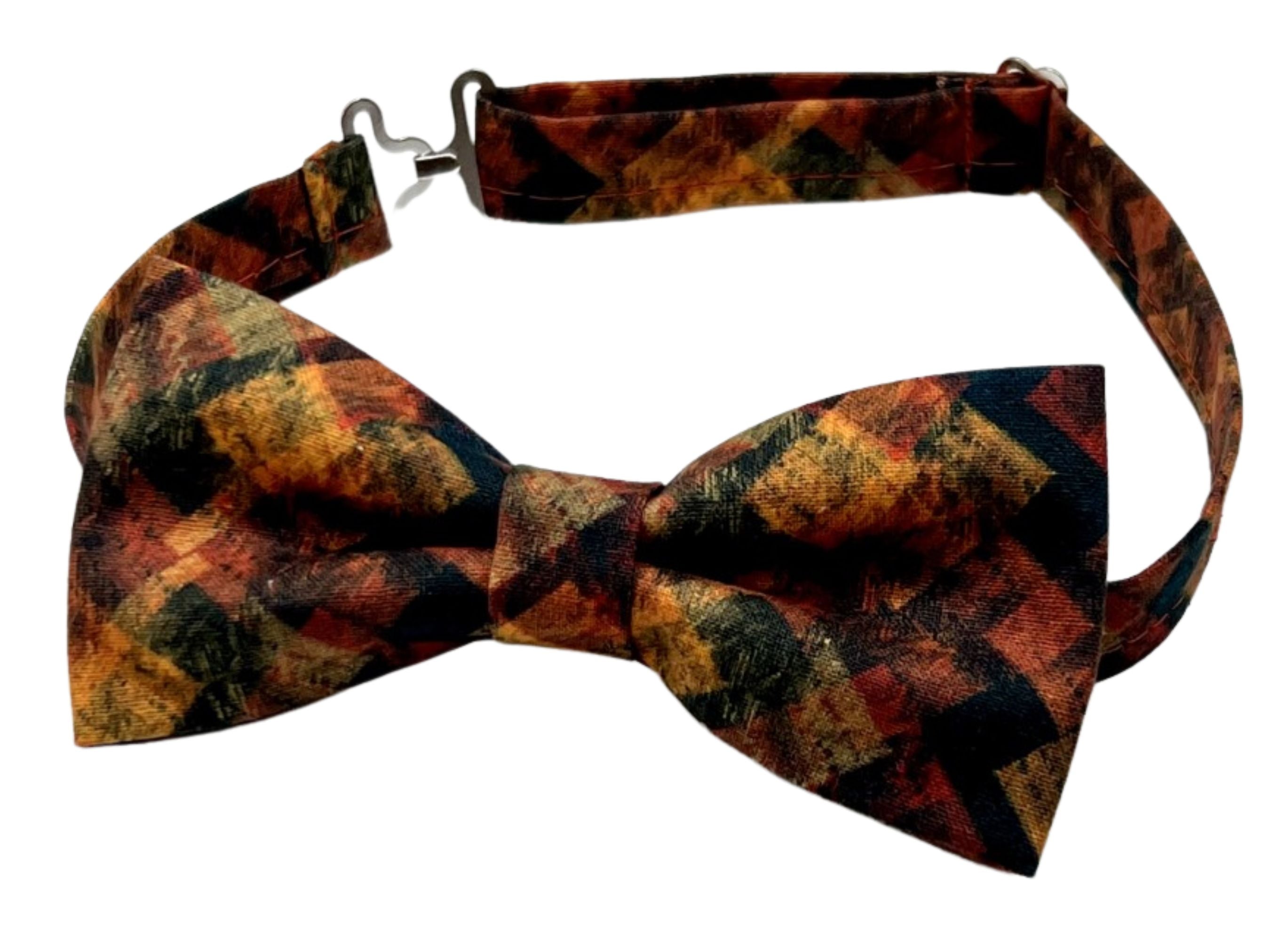 Rust and Navy Wedding Bow tie