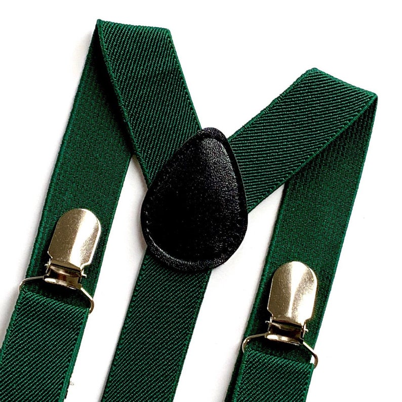 Dark Green Suspenders