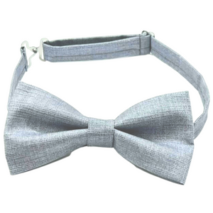 Pre-tied Grey Bow tie 