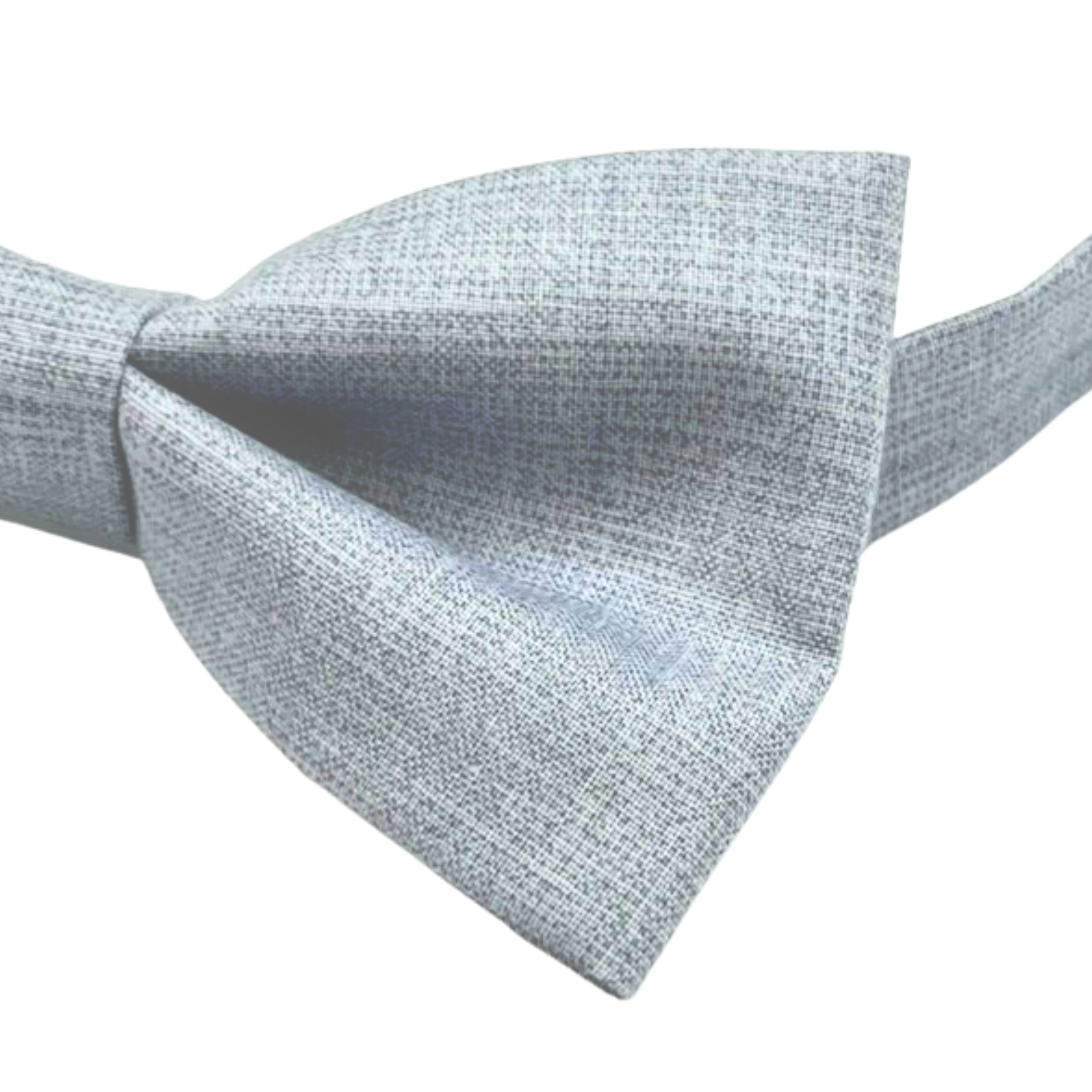 Grey Chambray Bow tie 