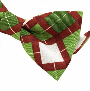 Red and Green Christmas Bow ties 