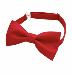 Solid Red Bow tie 