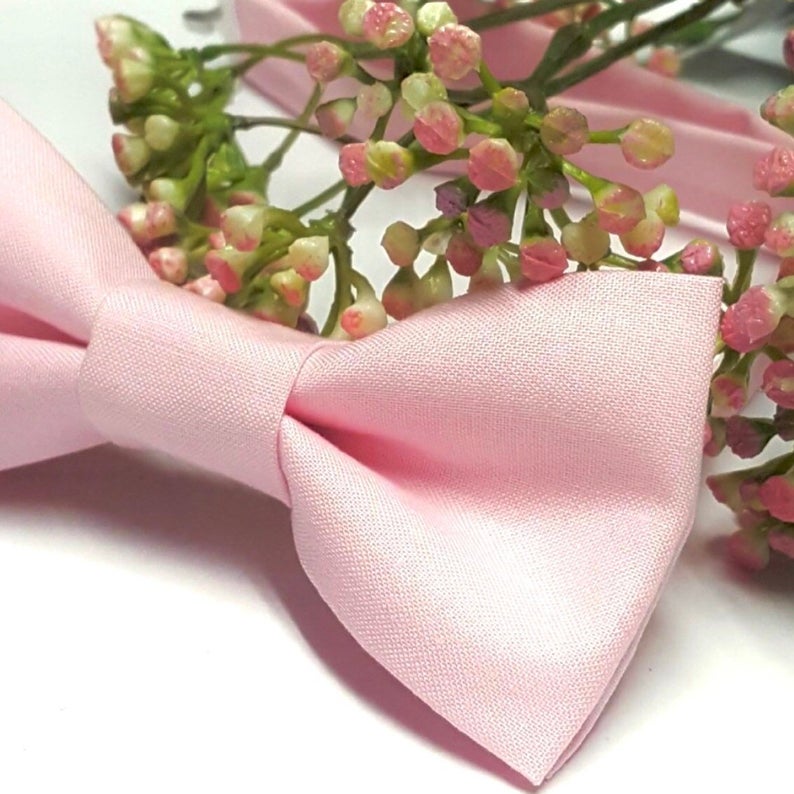 Pink Pre-tied Bow tie 