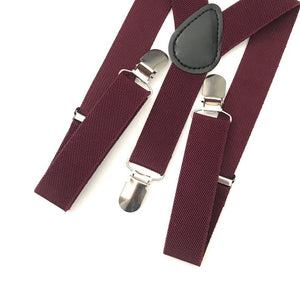 Burgundy Suspenders 