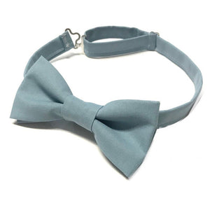 Dusty Blue Cotton Bow Tie 